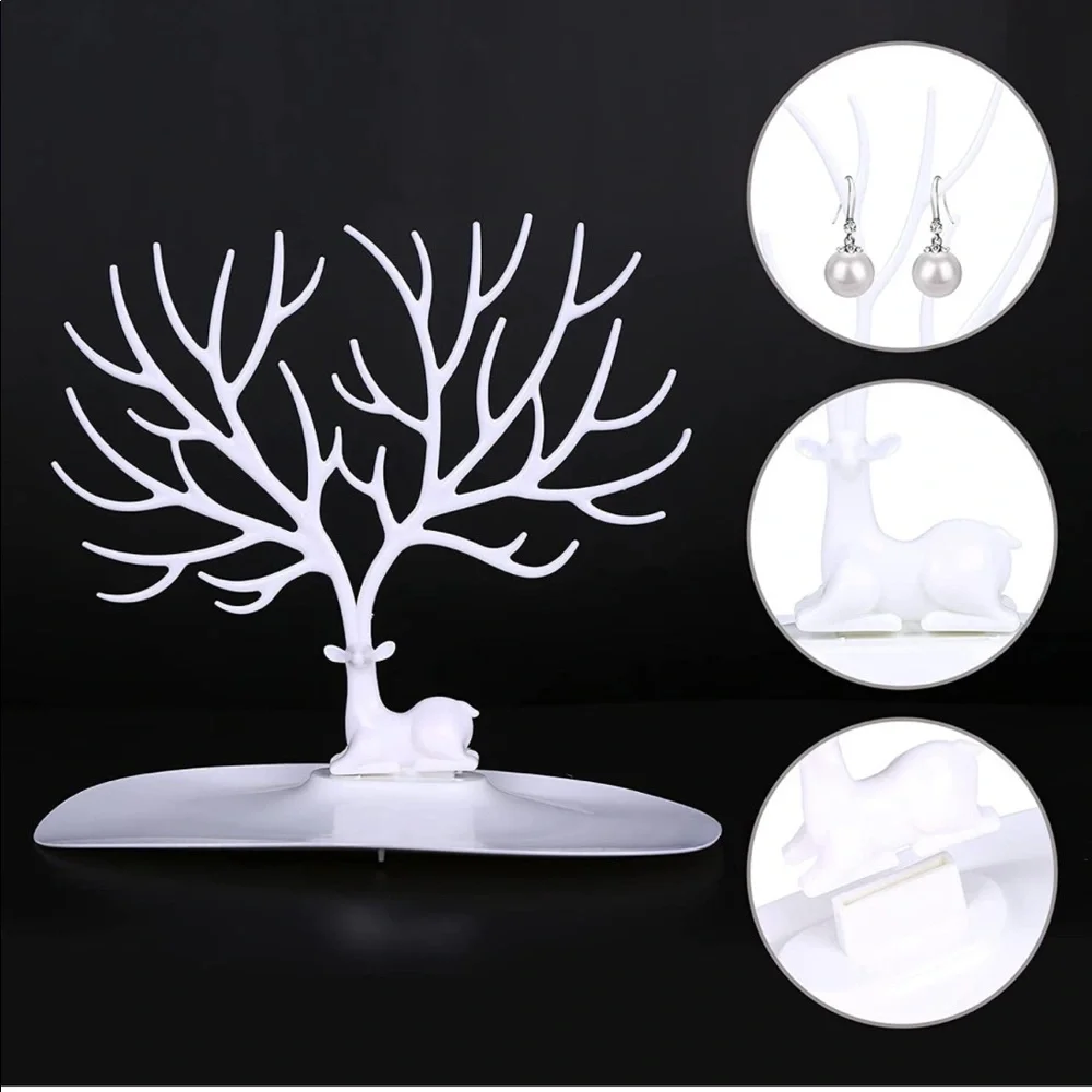 Vermkrey Deer Jewelry Holder / Organizer - White - OS